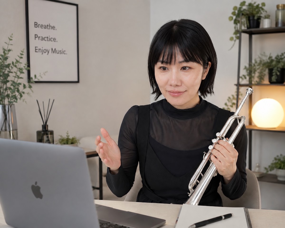 中尾真美のオンライントランペットレッスン